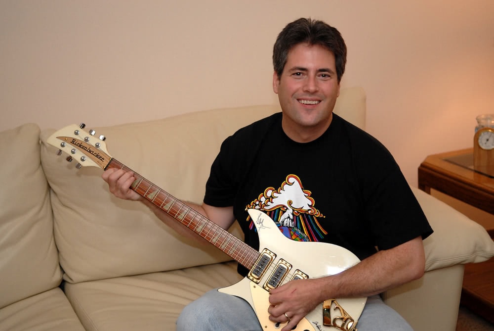 Paul with a Rickenbacker 350 guitar